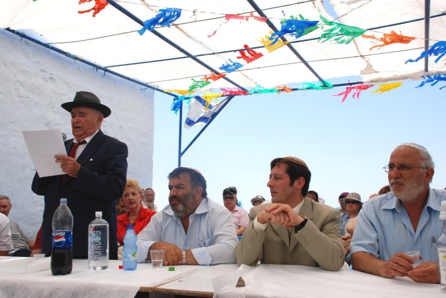 טקס פתיחת חגיגות ל"ג בעומר תשס"ח 2008 בבית עבו בצפת, שנה 175 למסורת