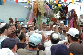 תמונות שמחת ל"ג בעומר בבית עבו בצפת 2006 תשס"ו