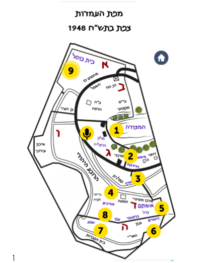 מפה אינטראקטיבית – עמדות תשח בצפת | יום שחרור צפת 2021